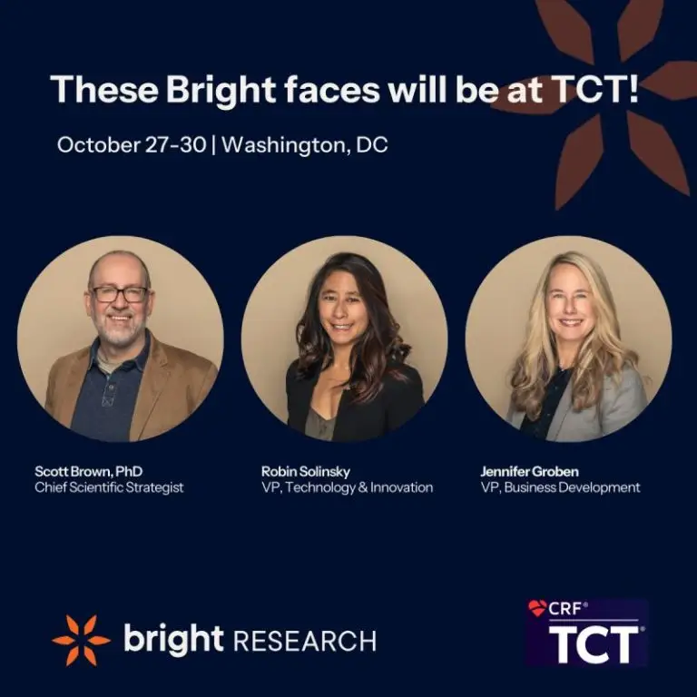 Bright Is Going to Transcatheter Cardiovascular Therapeutics (TCT) 2024